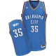 NBA Kevin Durant Swingman Men's Blue Jersey - Adidas Oklahoma City Thunder &35 MVP