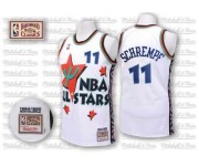 NBA Detlef Schrempf Authentic Throwback Men's White Jersey - Adidas Oklahoma City Thunder &11 1995 All Star