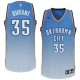 NBA Kevin Durant Swingman Men's Blue Jersey - Adidas Oklahoma City Thunder &35 Resonate Fashion