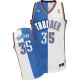 NBA Kevin Durant Swingman Men's Blue/White Jersey - Adidas Oklahoma City Thunder &35 Split Fashion