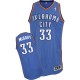 NBA Mitch McGary Authentic Men's Royal Blue Jersey - Adidas Oklahoma City Thunder &33 Road