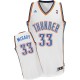 NBA Mitch McGary Swingman Men's White Jersey - Adidas Oklahoma City Thunder &33 Home