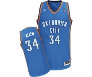 NBA Ray Allen Swingman Men's Royal Blue Jersey - Adidas Oklahoma City Thunder &34 Road