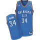 NBA Ray Allen Swingman Men's Royal Blue Jersey - Adidas Oklahoma City Thunder &34 Road