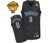 NBA Russell Westbrook Authentic Men's Black Jersey - Adidas Oklahoma City Thunder &0 Rhythm Fashion Finals
