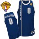 NBA Russell Westbrook Authentic Men's Navy Blue Jersey - Adidas Oklahoma City Thunder &0 Alternate Finals