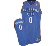 NBA Russell Westbrook Authentic Men's Royal Blue Jersey - Adidas Oklahoma City Thunder &0 Road