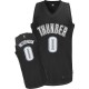 NBA Russell Westbrook Authentic Men's Black/White Jersey - Adidas Oklahoma City Thunder &0