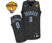 NBA Russell Westbrook Swingman Men's Black Jersey - Adidas Oklahoma City Thunder &0 Rhythm Fashion Finals