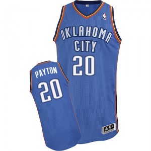 NBA Gary Payton Authentic Homme's Royal Blue Maillot - Adidas Oklahoma City Thunder #20 Road