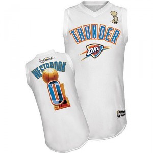 Maillot blanc NBA Swingman de Russell Westbrook masculine - Adidas Oklahoma City Thunder # finale 2012 0