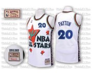 NBA Gary Payton Authentic Throwback Men's White Jersey - Adidas Oklahoma City Thunder &20 1995 All Star