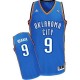 NBA Serge Ibaka Swingman Men's Royal Blue Jersey - Adidas Oklahoma City Thunder &9 Road
