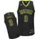 NBA Serge Ibaka Swingman Men's Black Jersey - Adidas Oklahoma City Thunder &9 Electricity Fashion