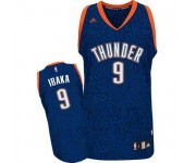 NBA Serge Ibaka Authentic Men's Blue Jersey - Adidas Oklahoma City Thunder &9 Crazy Light