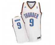 NBA Serge Ibaka Swingman Men's White Jersey - Adidas Oklahoma City Thunder &9 Home