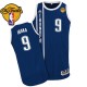 NBA Serge Ibaka Authentic Men's Navy Blue Jersey - Adidas Oklahoma City Thunder &9 Alternate Finals
