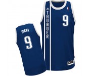 NBA Serge Ibaka Swingman Men's Navy Blue Jersey - Adidas Oklahoma City Thunder &9 Alternate