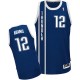 NBA Steven Adams Authentic Men's Navy Blue Jersey - Adidas Oklahoma City Thunder &12 Alternate
