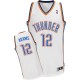 NBA Steven Adams Authentic Men's White Jersey - Adidas Oklahoma City Thunder &12 Home