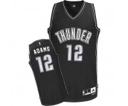 NBA Steven Adams Authentic Men's White on White Jersey - Adidas Oklahoma City Thunder &12