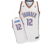 NBA Steven Adams Swingman Men's White Jersey - Adidas Oklahoma City Thunder &12 Home
