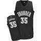 NBA Kevin Durant Authentic Men's Black/White Jersey - Adidas Oklahoma City Thunder &35