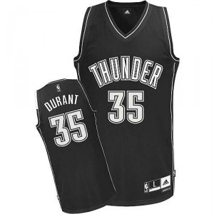 Shadow noir Maillot de NBA Kevin Durant authentiques hommes - Adidas Oklahoma City Thunder 35