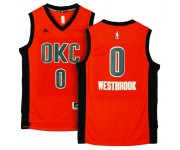 saison 2015-16 Oklahoma City Thunder 0 Russell Westbrook alternent maillots Orange