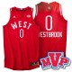 2016 Toronto Star MVP 0 maillot Russell Westbrook rouge