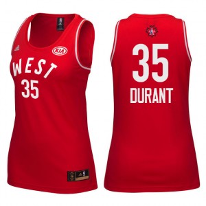 Femmes 2016 All-Star Western 35 Kevin Durant le maillot rouge