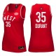 Femmes 2016 All-Star Western 35 Kevin Durant le maillot rouge