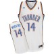 NBA Josh Huestis Swingman Men's White Jersey - Adidas Oklahoma City Thunder &14 Home