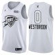 2018 All-Star Hommes Thunder Russell Westbrook &0 maillot blanc