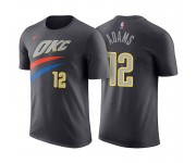 Oklahoma City Thunder ^ 12 T-shirt en jersey gris avec nom et numéro de Steven Adams City Edition
