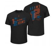 Tee shirt Majestic pour hommes Oklahoma City Thunder ^ 12 Steven Adams nom et numéro de dîner noir