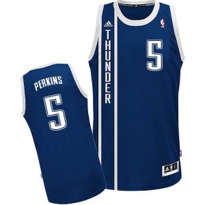 Maillot bleu marine Kendrick Perkins NBA Swingman masculine - Adidas Oklahoma City Thunder # remplaçant 5