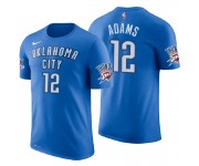 T-shirt à manches courtes pour hommes de Oklahoma City Thunder ^ 12 Steven Adams Icon Edition bleu