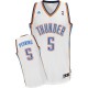NBA Kendrick Perkins Swingman Men's White Jersey - Adidas Oklahoma City Thunder &5 Home