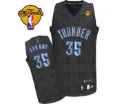 NBA Kevin Durant Authentic Men's Black Jersey - Adidas Oklahoma City Thunder &35 Rhythm Fashion Finals