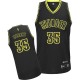 NBA Kevin Durant Authentic Men's Black Jersey - Adidas Oklahoma City Thunder &35 Electricity Fashion