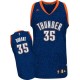 NBA Kevin Durant Authentic Men's Blue Jersey - Adidas Oklahoma City Thunder &35 Crazy Light