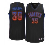 NBA Kevin Durant Authentic Men's Black Jersey - Adidas Oklahoma City Thunder &35 Fashion
