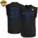 NBA Kevin Durant Authentic Men's Black on Black Jersey - Adidas Oklahoma City Thunder &35 Finals
