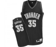 NBA Kevin Durant Authentic Men's Black Shadow Jersey - Adidas Oklahoma City Thunder &35