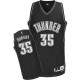NBA Kevin Durant Authentic Men's Black Shadow Jersey - Adidas Oklahoma City Thunder &35