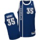 NBA Kevin Durant Authentic Men's Navy Blue Jersey - Adidas Oklahoma City Thunder &35 Alternate