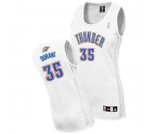 NBA Kevin Durant Authentic Women's White Jersey - Adidas Oklahoma City Thunder &35 Home